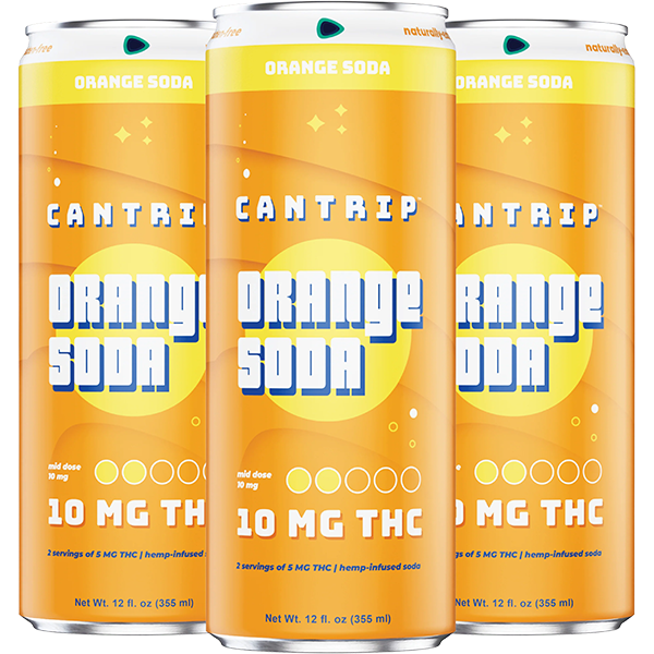 Picture of Cantrip 10mg THC Orange Soda (4 x 12oz cans)