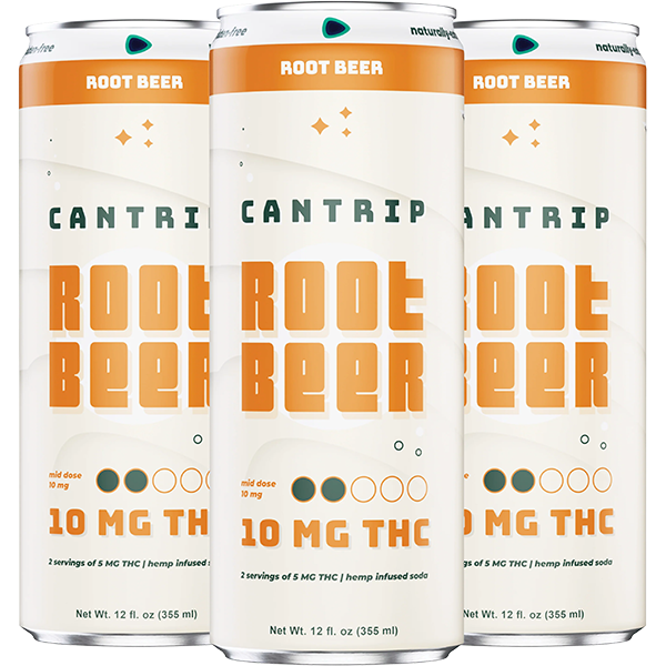 Picture of Cantrip 10mg THC Root Beer (4 x 12oz cans)