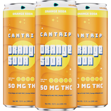 Picture of Cantrip 50mg THC Orange Soda (4 x 12oz cans)