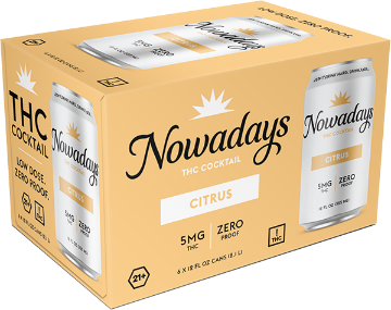 Picture of Nowadays 5mg THC Citrus (6 x 12oz cans)