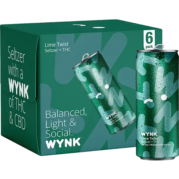 Picture of Wynk 5mg THC Lime Twist Seltzer (6 x 12oz cans)