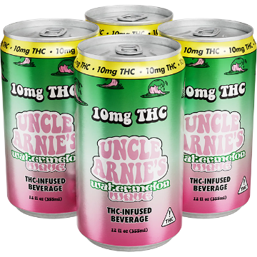 Picture of Uncle Arnie's 10mg THC Watermelon Wave (4 x 12oz cans)