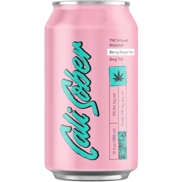 Picture of Cali Sober 5mg THC Berry Ginger Fizz (4 x 12oz cans)