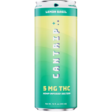Picture of Cantrip 5mg THC Lemon Basil Seltzer (4 x 12oz cans)