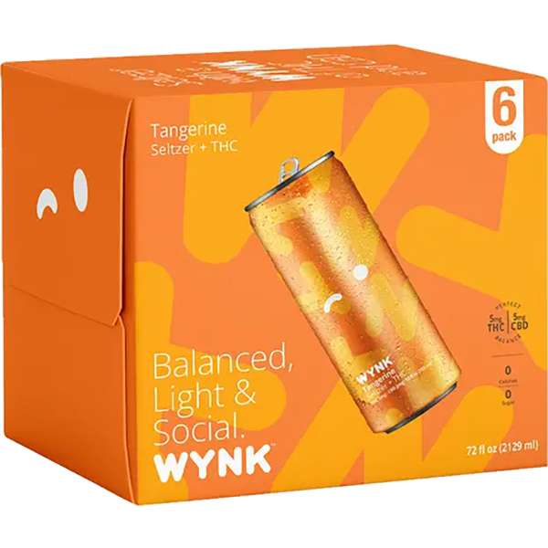 Picture of Wynk 5mg THC Tangerine Seltzer (6 x 12oz cans)