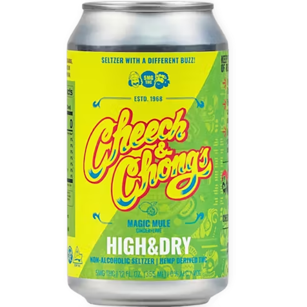 Picture of Cheech & Chong's Magic Mule High & Dry 5mg THC Seltzer (6 x 12oz cans)